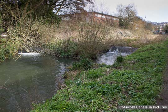 Painswick Stream joins the Stroudwater Canal