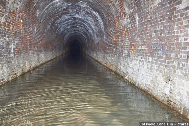 Inside Sapperton Canal Tunnel